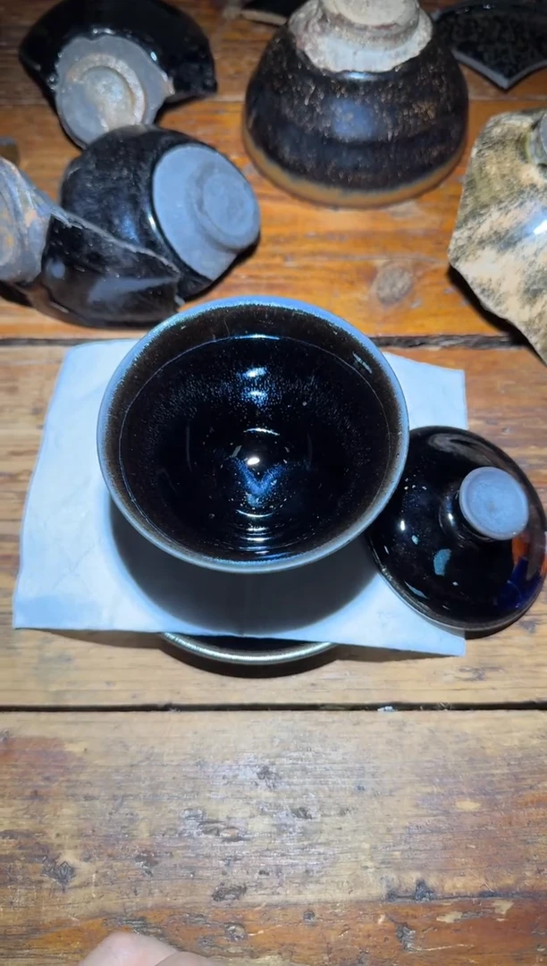 茶盏罗建明精品柴烧盖碗38