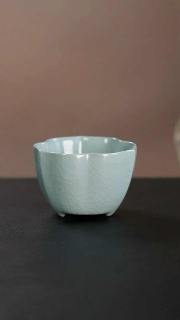 杯子原产地原矿原釉非遗传承 花口杯 简包