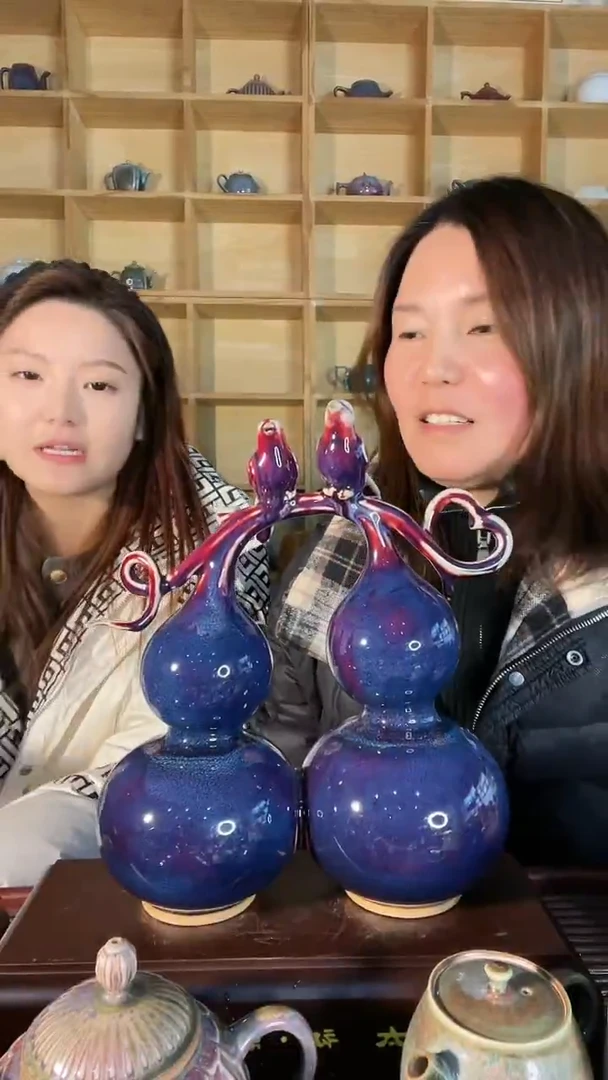 【闪购商品】摆件福禄有喜 土魂钧瓷