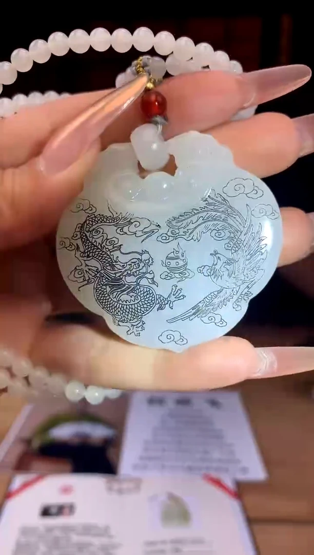 和田玉未镶嵌颈饰A738