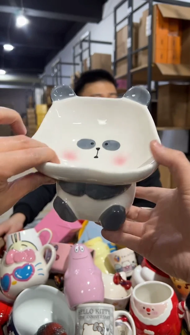 【闪购商品】杯陶瓷b款熊猫狗粮碗