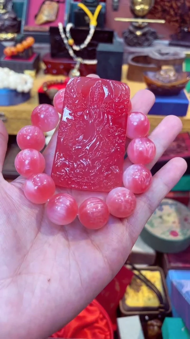 玛瑙/玉髓颈饰未镶嵌+手串