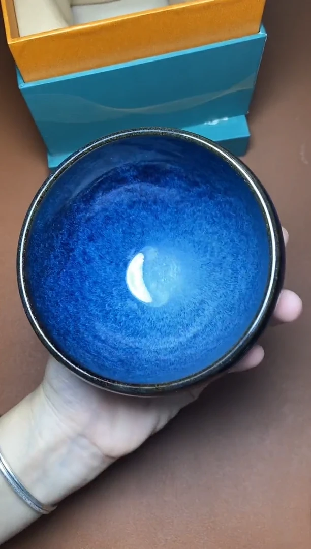 茶盏余旋 回蓝 盏三疯建盏茶器