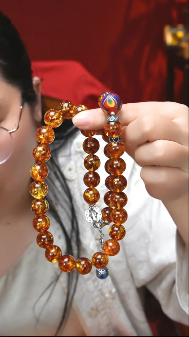 【闪购商品】琥珀珠宝奇石未镶嵌14mm