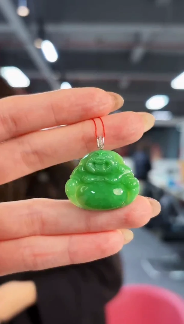 【闪购商品】翡翠颈饰18K金镶嵌缅料A货/支持复检/一件