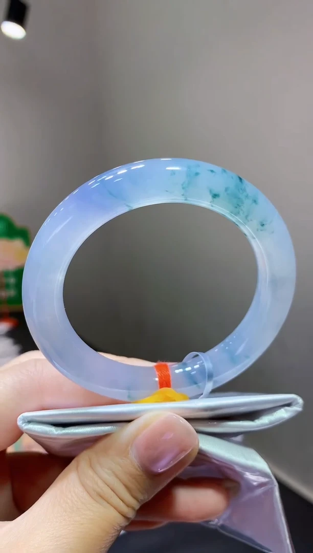 未镶嵌手镯翡翠c64天然缅甸翡翠A货（圆条）51.2