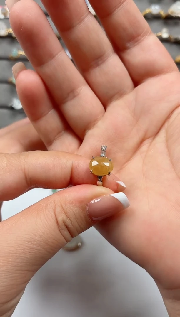 银S925镶嵌戒指翡翠.