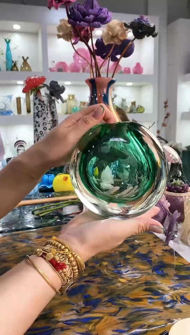 ?**?慕忆家手作琉璃花瓶微瑕