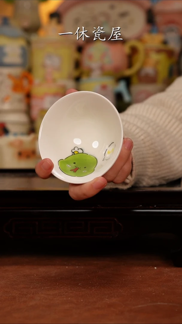 摆件陶景德镇一休瓷屋手作蛇