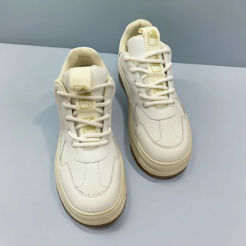111增高休闲鞋系带老爹鞋时尚休闲鞋春季小白鞋时尚低帮