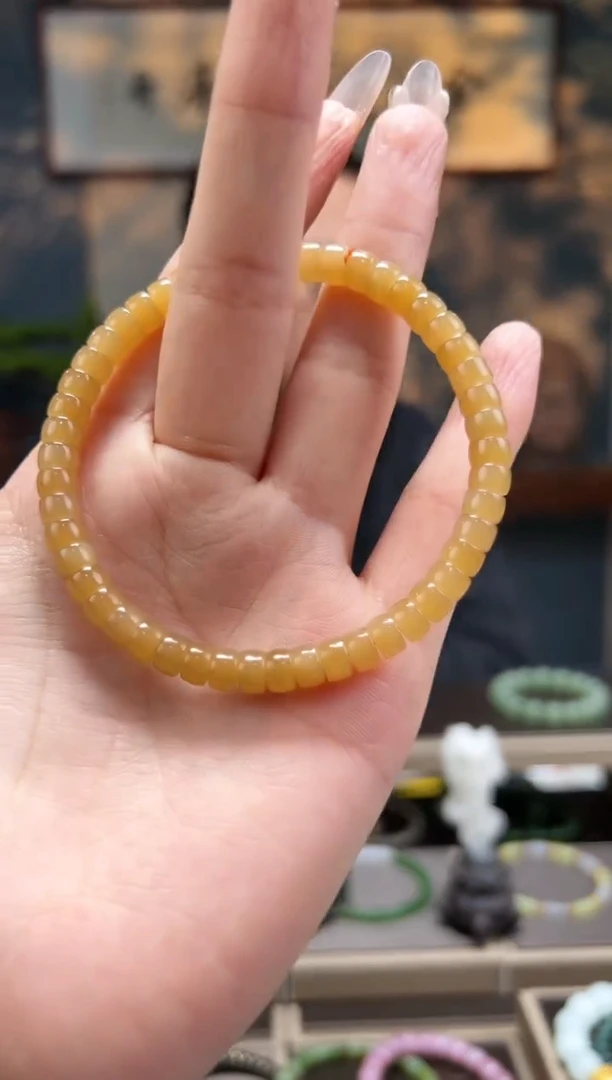 【闪购商品】和田玉手串未镶嵌糖料6mm