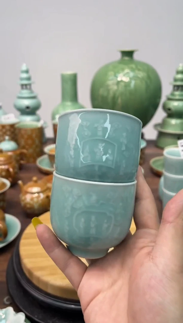 特价福利 微瑕 慧仙青瓷