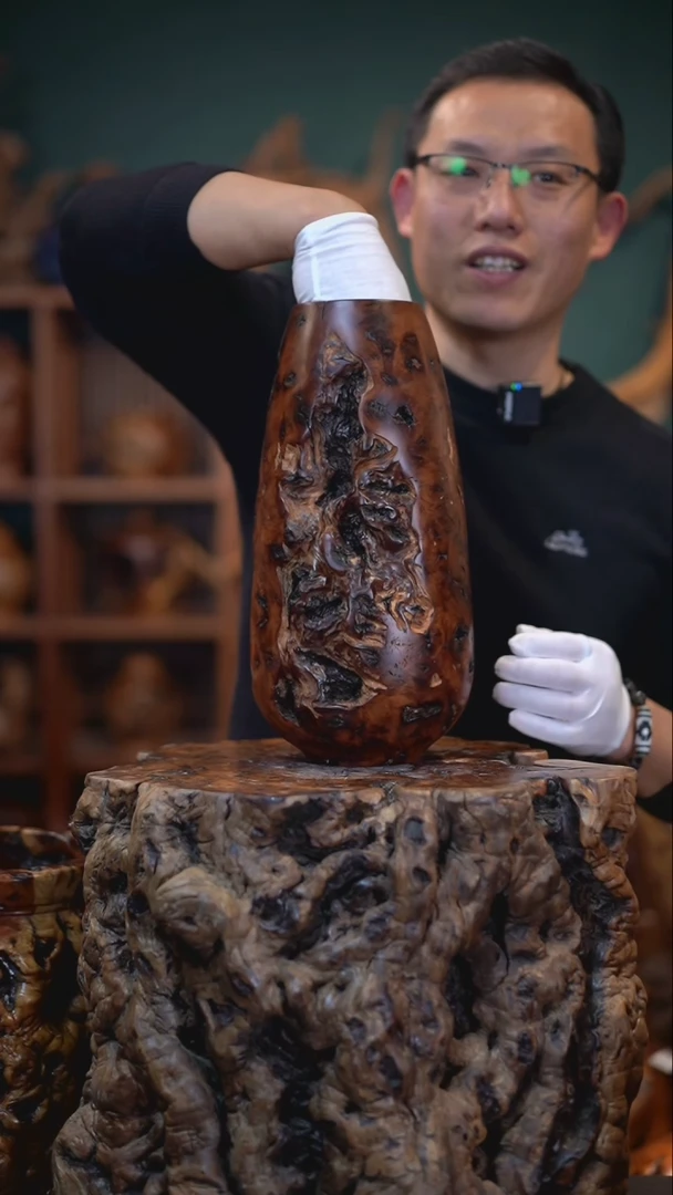 【闪购商品】枣木雷击枣木水滴瓶