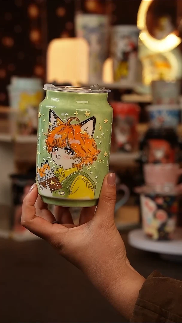 （玉泥）景德镇手工手绘文创陶瓷杯