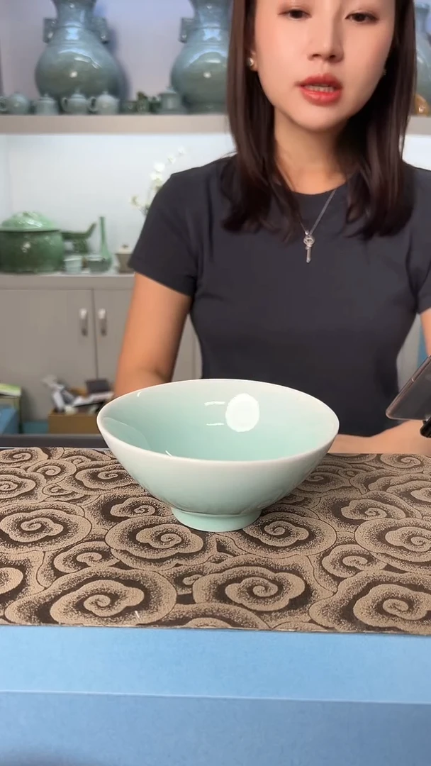 龙泉云间青瓷小米茶器