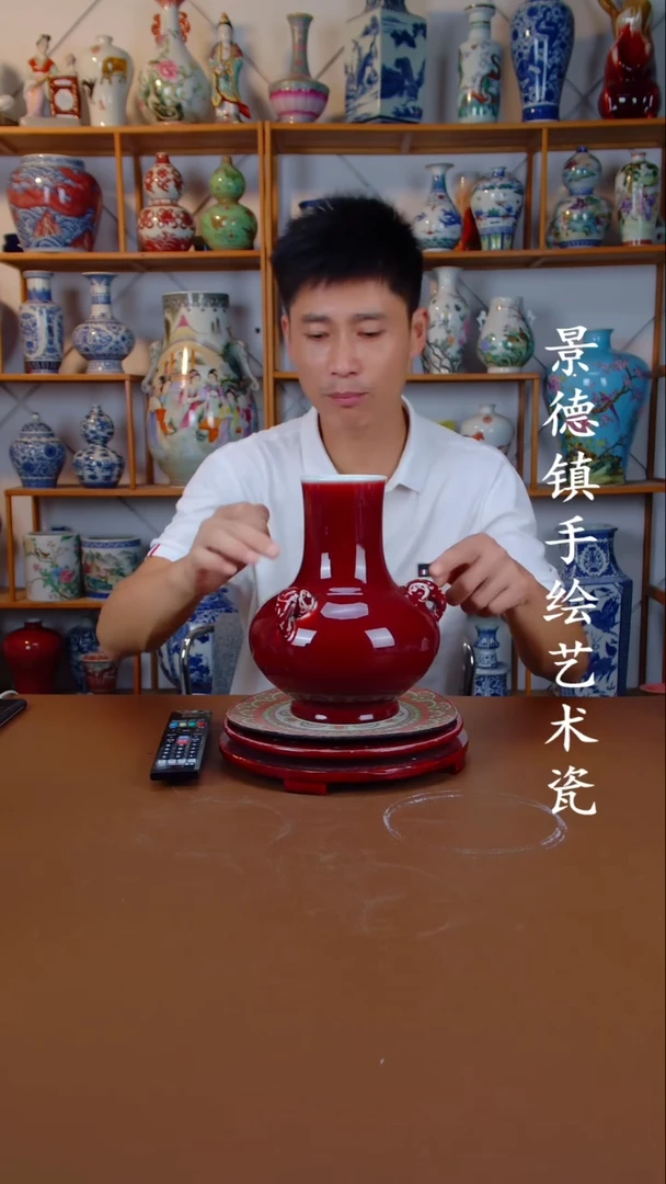 现代景德镇手工手绘陶瓷摆件35