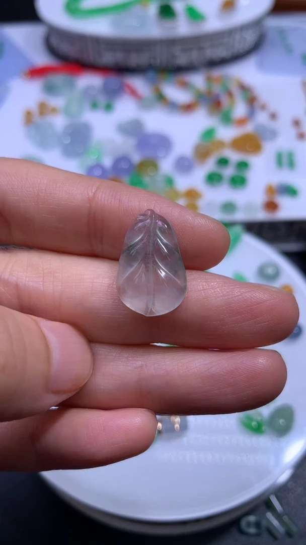 未镶嵌定制翡翠 叶子2
