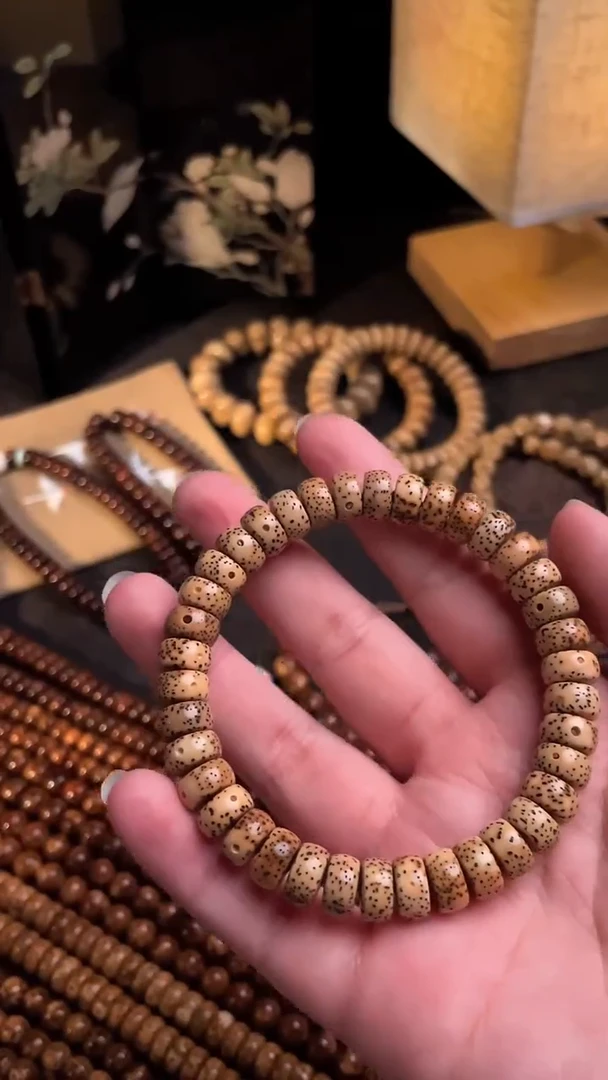 手串星月菩提精工级陈籽9.5*5药片手串（B）