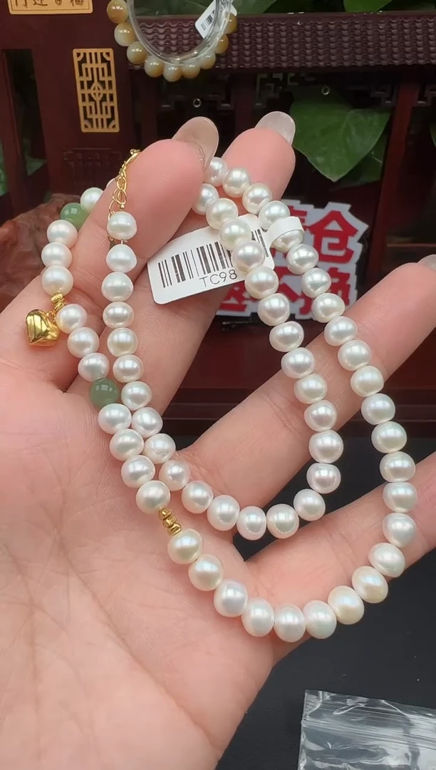 颈饰未镶嵌淡水珍珠tc98项链多样性发其一