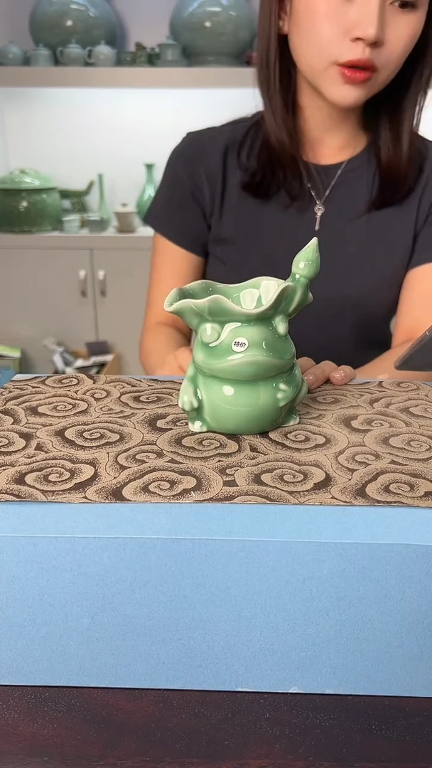 龙泉云间青瓷小米茶器