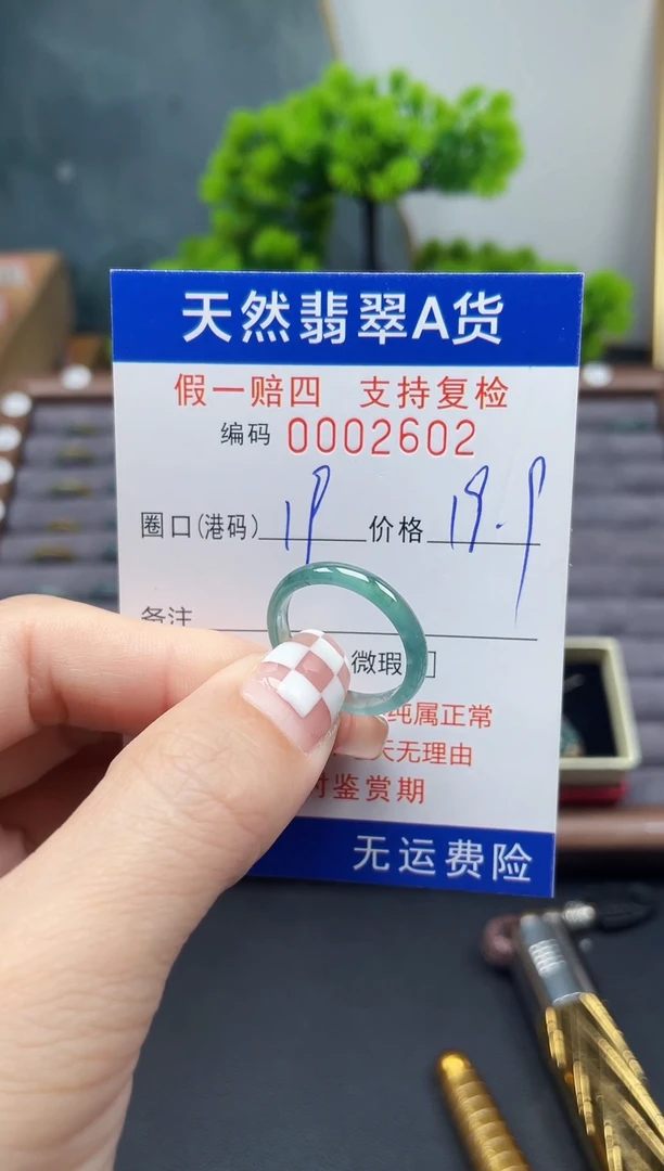 翡翠戒指未镶嵌19*2602