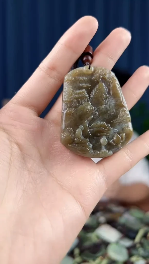 未镶嵌和田玉挂件拍一发一，