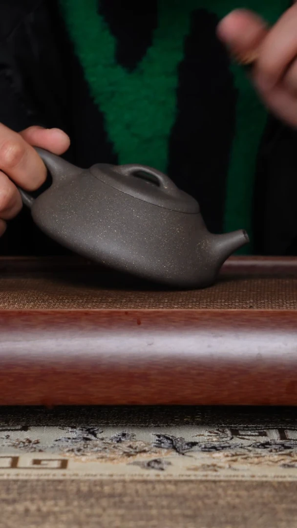 【闪购商品】紫砂茶壶微瑕纳瓢青灰段半手工