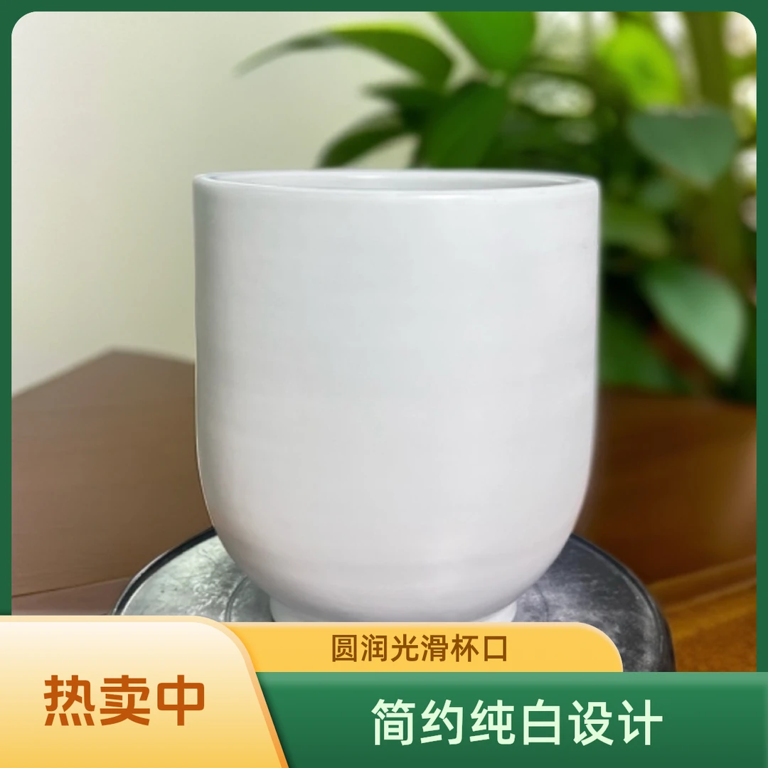 景德镇陶瓷口17高23北欧简约风格花盆蝴蝶兰虎皮兰等家用绿植盆