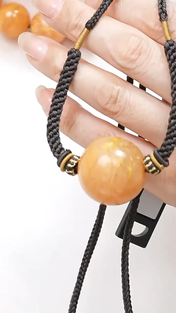 蜜蜡颈饰未镶嵌1216天然蜜蜡珠宝奇石全部保真