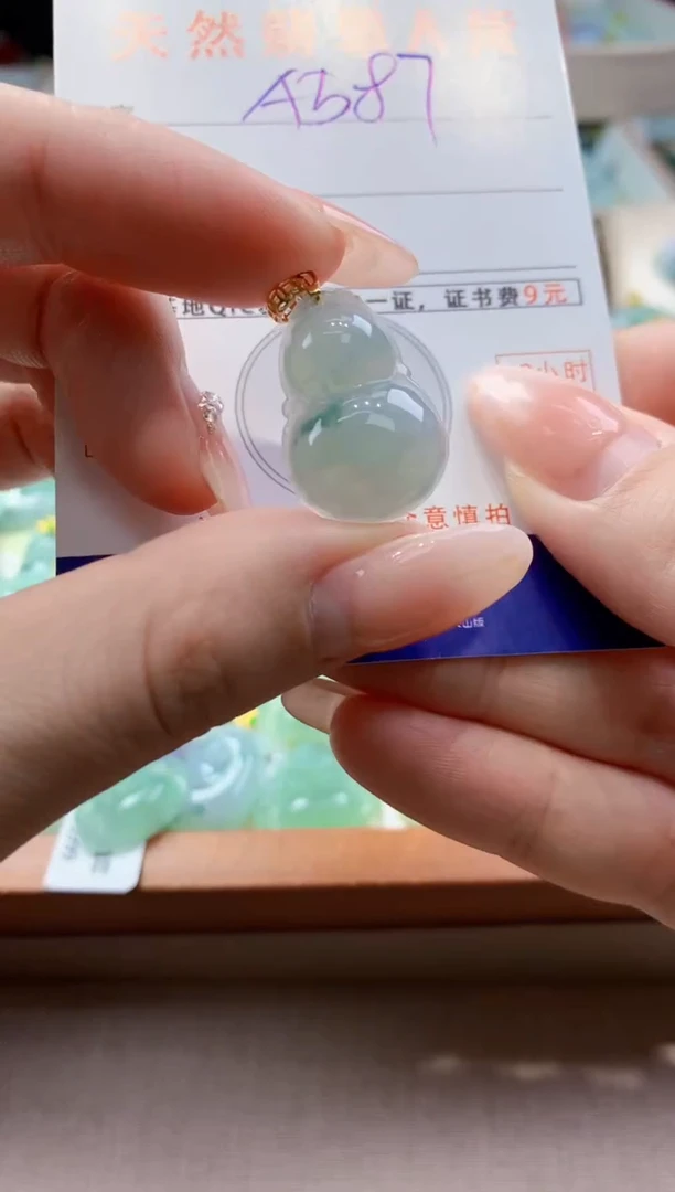 颈饰未镶嵌翡翠天然A货翡翠挂件