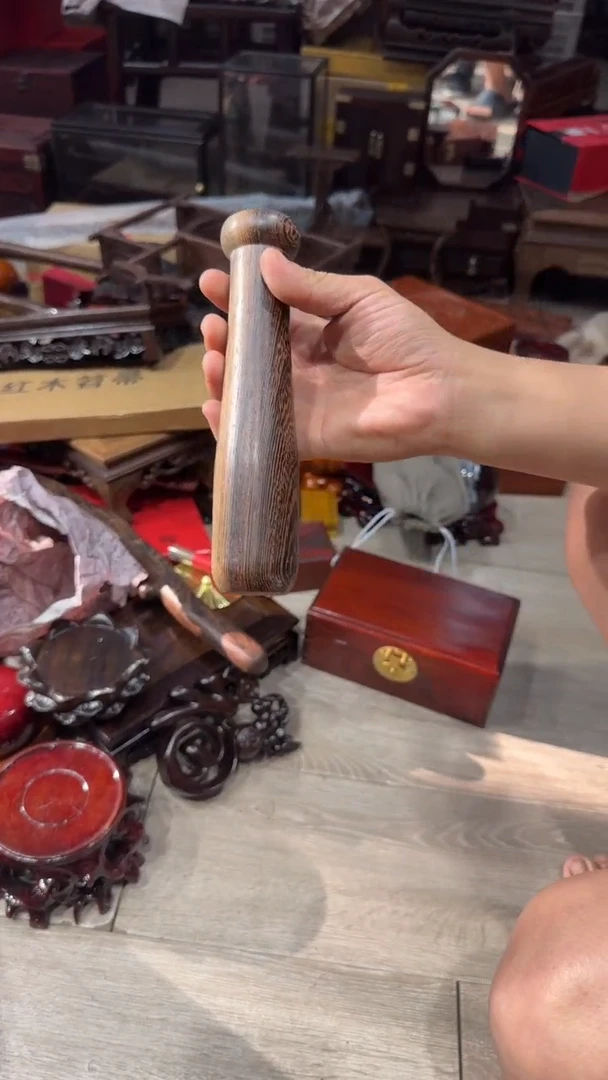 木光头红木工艺品-捣蒜锤