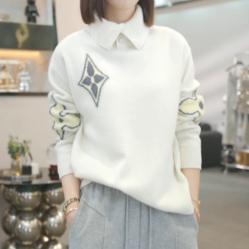 2025冬季气质高领新款时尚休闲韩系百搭高级针织上衣LK2501072