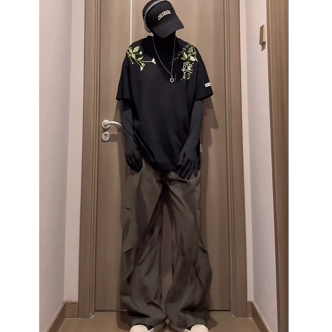 男生秋冬穿搭个性 cleanfit 小众高级感高知感外套牛仔裤套装92