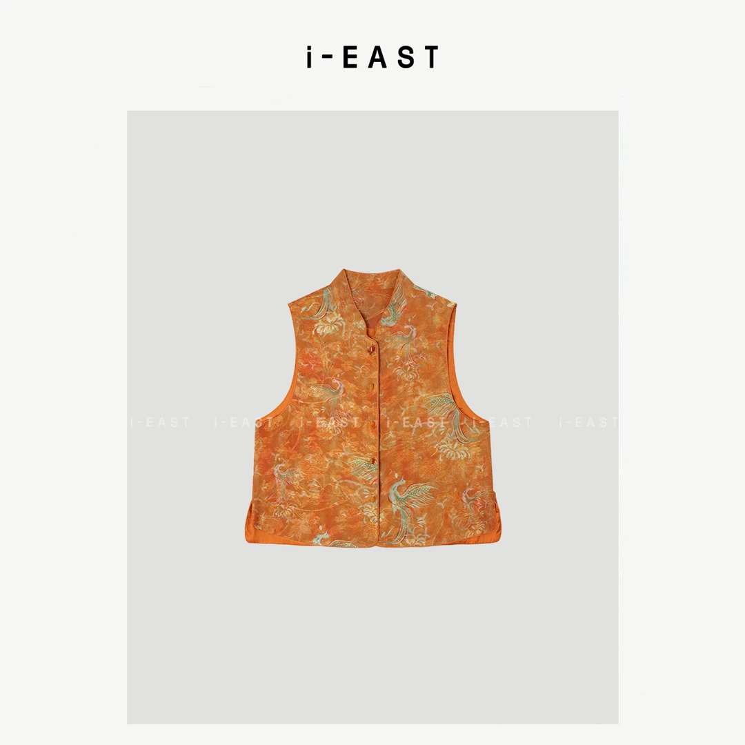 i-EAST 双凤齐飞~新中式凤凰刺绣马甲外套-5C GF5201