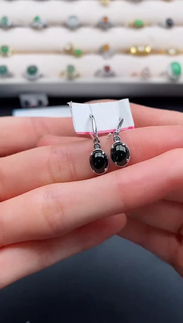 银S925镶嵌戒指翡翠2222222+8