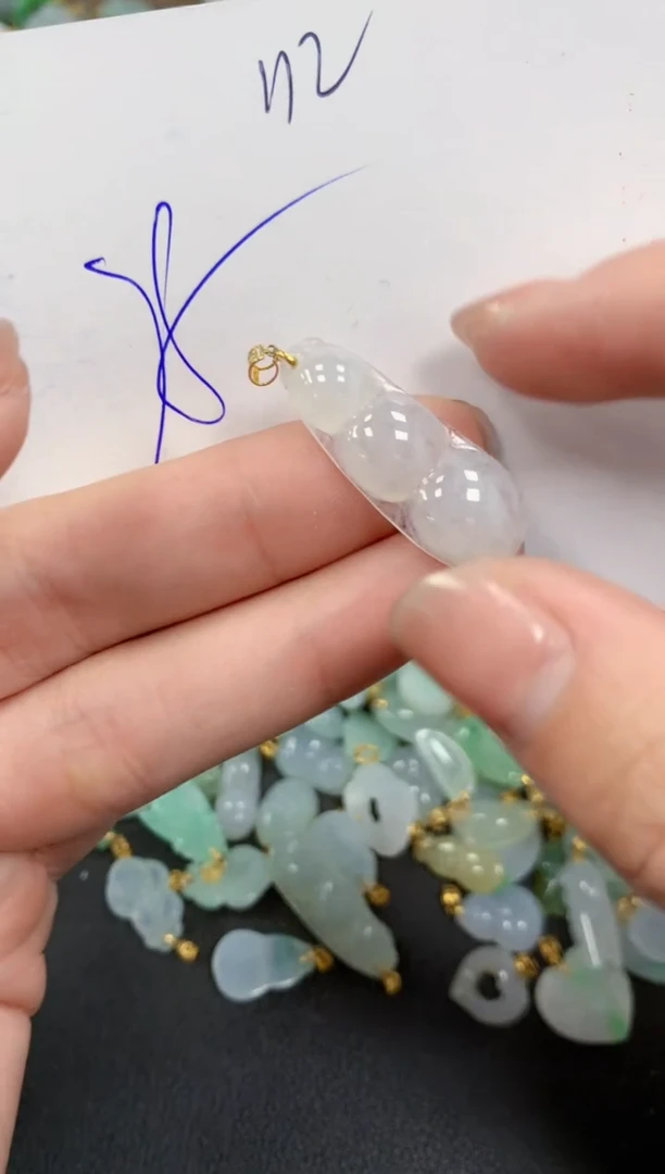 【闪购商品】翡翠颈饰18K金镶嵌 天然翡翠A货