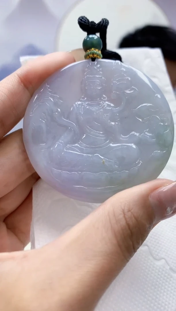 定制翡翠未镶嵌5028MM-毛货挂件108