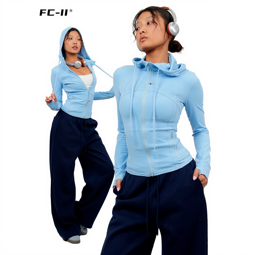 【Fcii】 休闲运动女士连帽运动外套 H5S3562