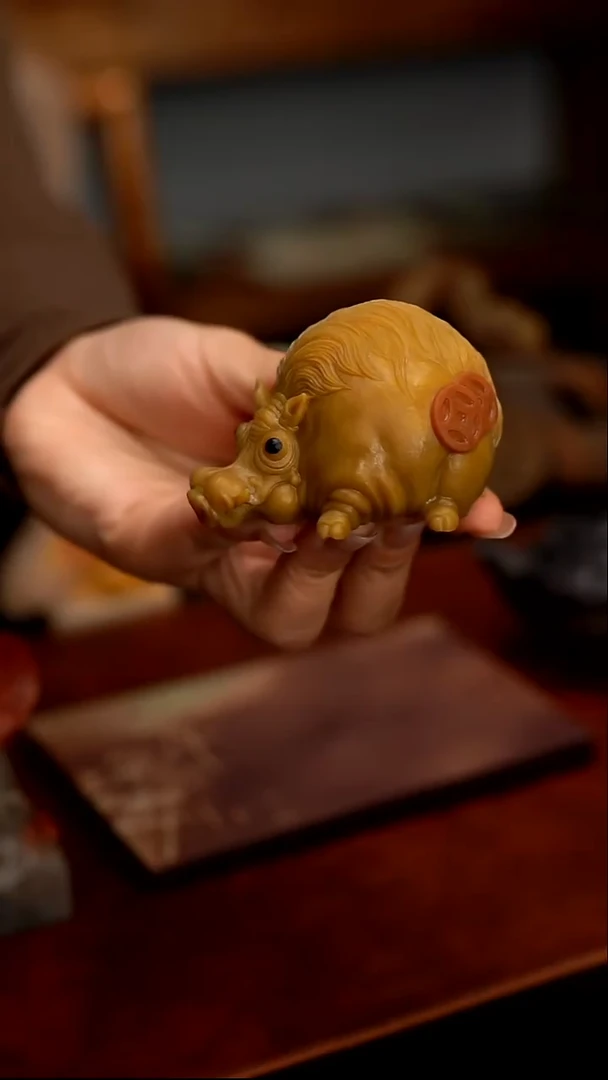 天然原石精品野猪