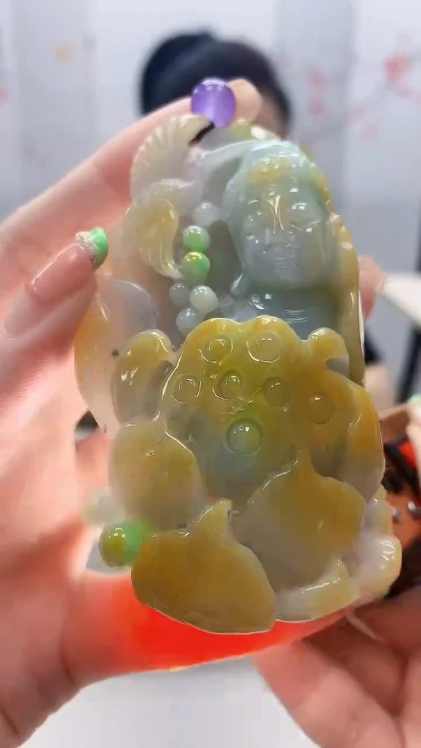 未镶嵌定制翡翠5160ry-毛货挂件96