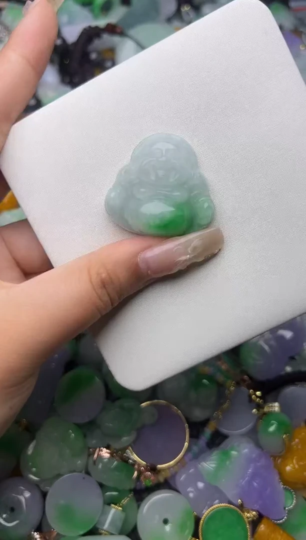 翡翠未镶嵌颈饰天然缅甸翡翠吊坠