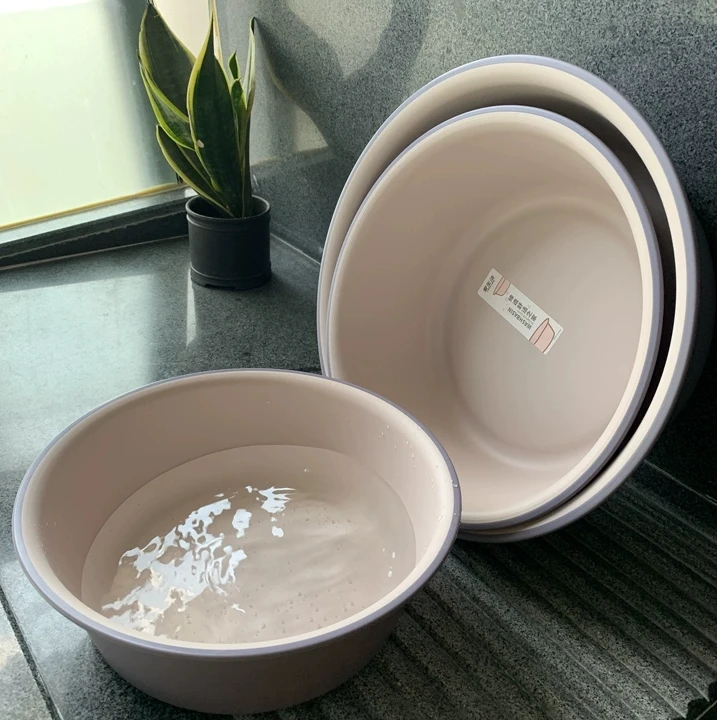 家用脸盆大号加厚耐用塑料洗脸盆学生宿舍洗衣服盆圆形婴儿小水盆