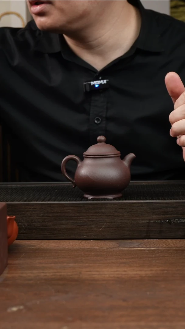 茶杯紫砂肆**丶紫泥小潘壶      130CC