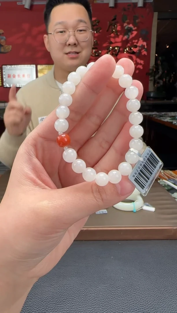 【闪购商品】和田玉手串未镶嵌白玉单圈手串