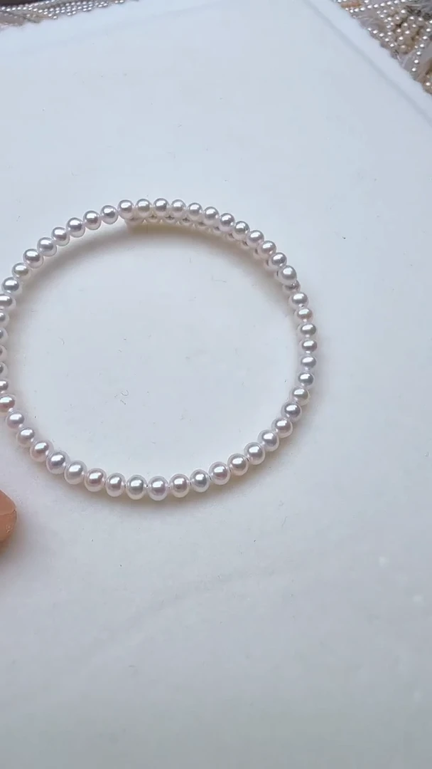 淡水珍珠手镯未镶嵌小米手镯