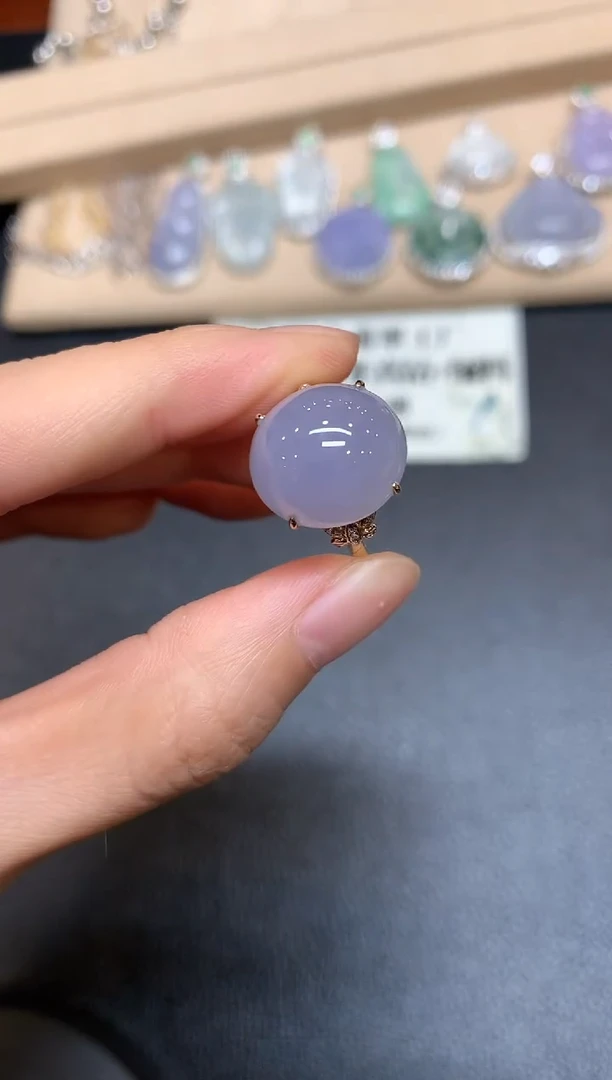 【闪购商品】翡翠戒指18K金镶嵌【无服务费