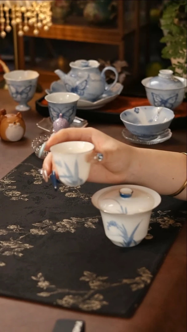 盖碗+茶杯 哈哈哈哈