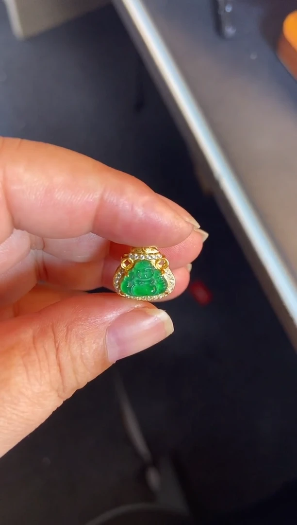 吊坠(不含链)银S925镶嵌翡翠1