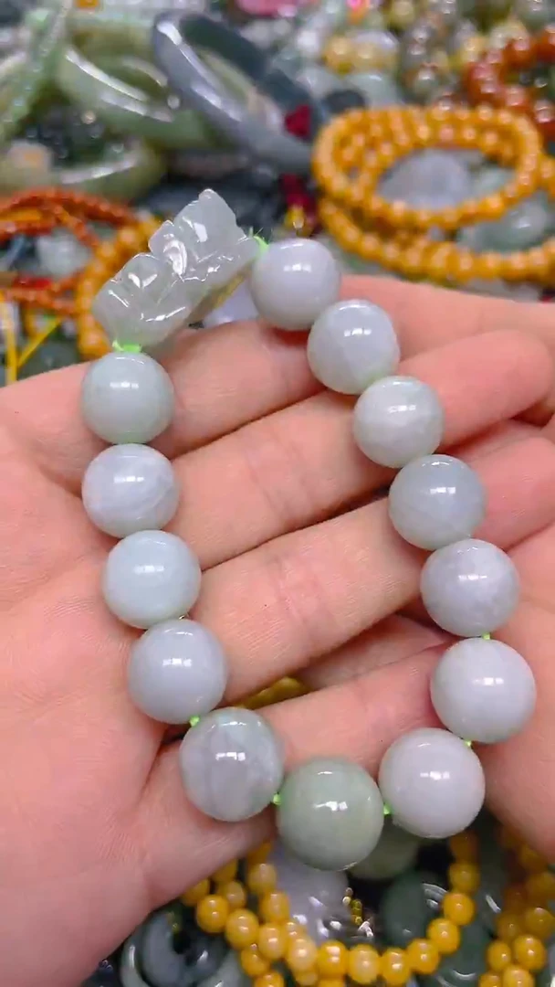 颈饰未镶嵌翡翠12mm/ Z /翡翠A货，一件也是批发价