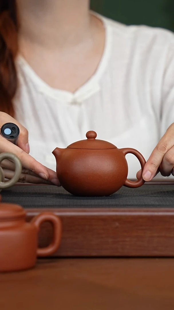 茶壶紫砂纯红降坡西施